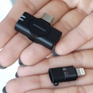 میکروفون یقه ای بی سیم پرودو مدل PD-WMDMIC-BK با دو فرستنده