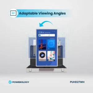 تبلت اندرویدی پاورولوژی مدل PUHD27WH سایز ۲۷ اینچ با کیف محافظ