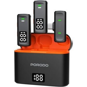 میکروفون یقه ای بی سیم پرودو مدل PD-WCDMIC با ۲ فرستنده