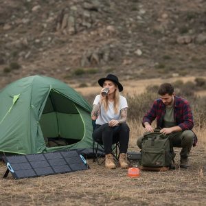 پنل خورشیدی 200 وات پاورولوژی Powerology 200W Monocrystalline Portable Solar Panel PSM022BK