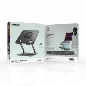کول پد و پایه نگهدارنده چرخشی لپ تاپ گرین لاین مدل GNAD360STDBK
