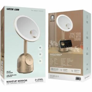 آینه آرایشی گرین لاین مدل GL-MR15 با اسپیکر و شارژر مگ سیف