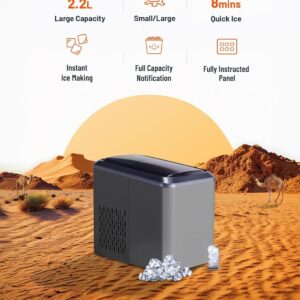 دستگاه یخ ساز قابل حمل پرودو مدل Porodo Portable Outdoor Ice Cube Machine 2.2L PD-LSICMV2