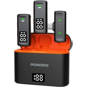 میکروفون یقه ای بی سیم پرودو مدل PD-WCDMIC با ۲ فرستنده
